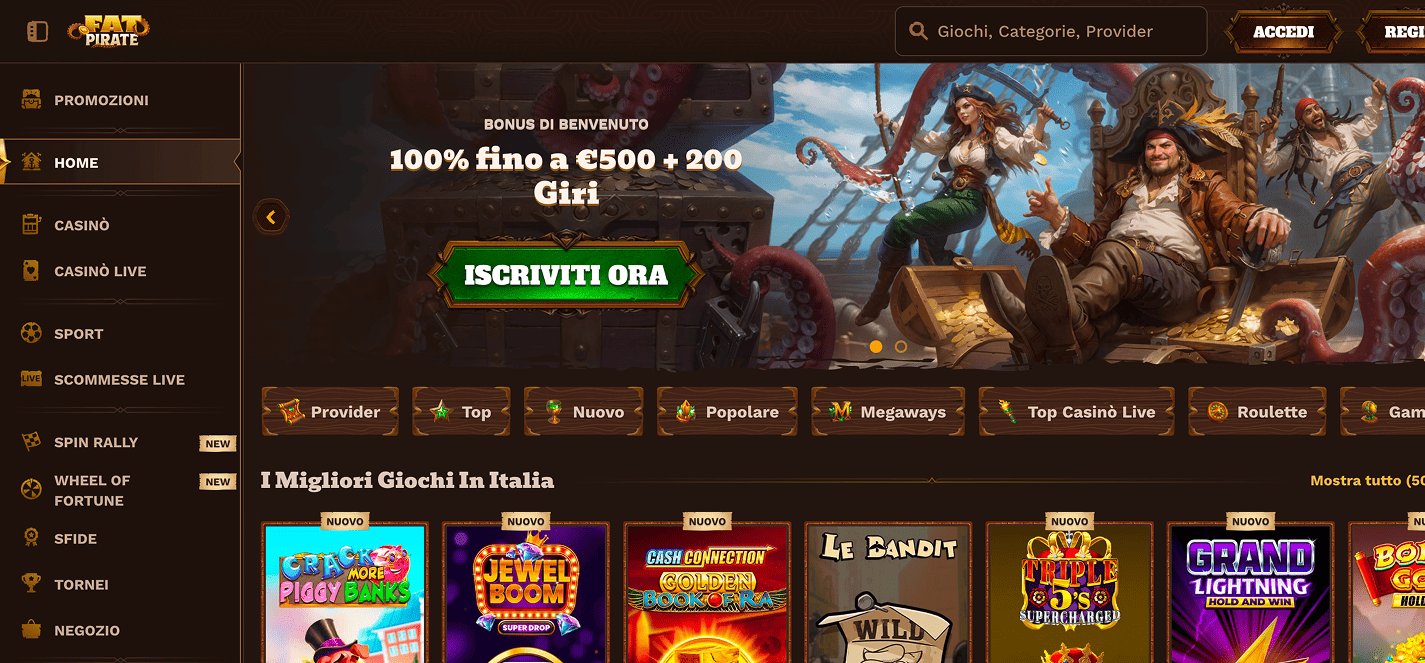 FatPirate nuovi siti scommesse